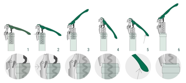 Patented double lever opening system